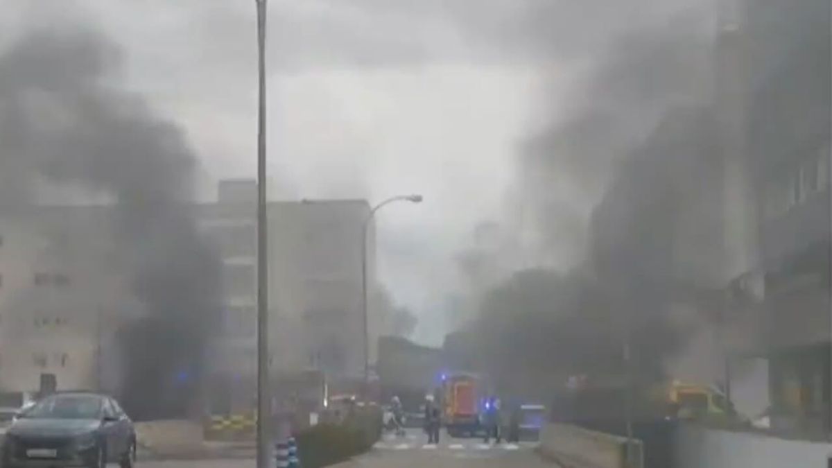 esplode auto elettrica Madrid