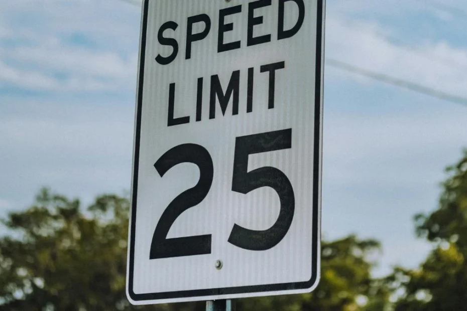 zmiana ograniczeń prędkości w Wielkiej Brytanii Foto: znak drogowy speed limit 25