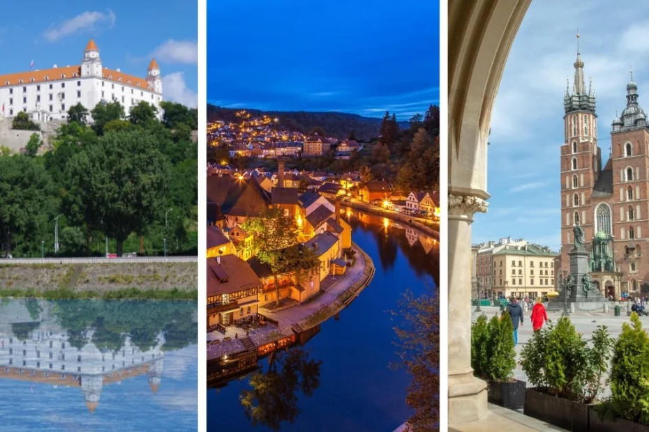 europejskie miasta bez upałów Foto: Bratysława, Český Krumlov, Kraków