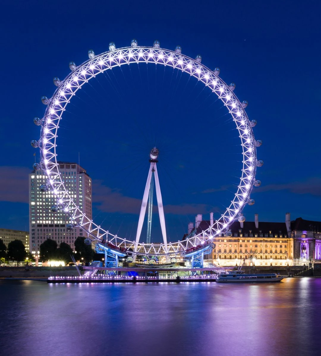 kradzieże telefonów telefonów w Londynie Foto: London Eye nocą