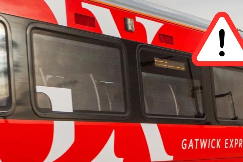 zamknięcie linii kolejowej na lotnisko Gatwick Foto: pociąg na lotnisko w Gatwick