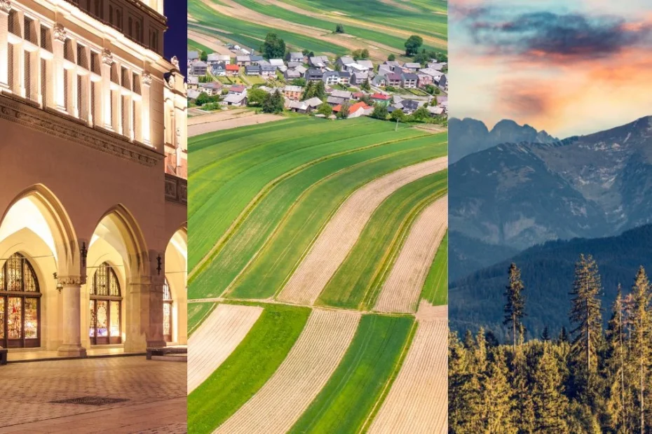 region Polski najczęściej odwiedzany przez turystów z zagranicy Foto: Krajobrazy przedstawiające Małopolskę