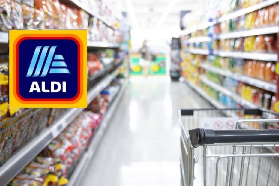 Aldi otwiera 23 nowe sklepy w Wielkiej Brytanii Foto: wnętrze supermarketu i logo aldi