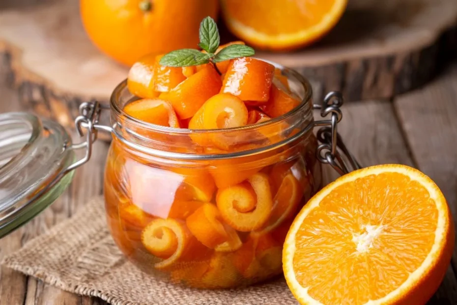 praktyczne zastosowania skórki pomarańczowej Foto: kandyzowana skórka pomarańczowa