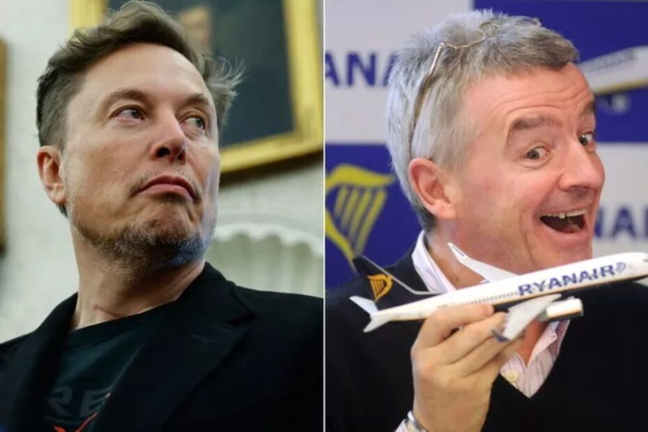 Szef Ryanaira mówi o zaskakującym efekcie kłótni z Elonem Muskiem