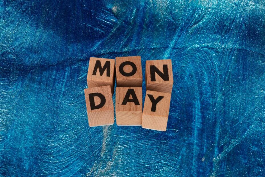 skąd wziął się Blue Monday Foto: napis monday na niebieskim tle