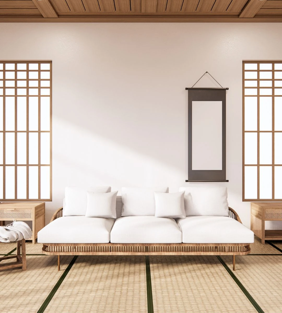 Japońska metoda sprzątania domu Foto: japońskie minimalistyczne wnętrze