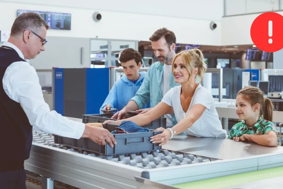 Zakazane przedmioty w bagażu podręcznym zdjecie kontrola bezpieczeństwa lotnisko