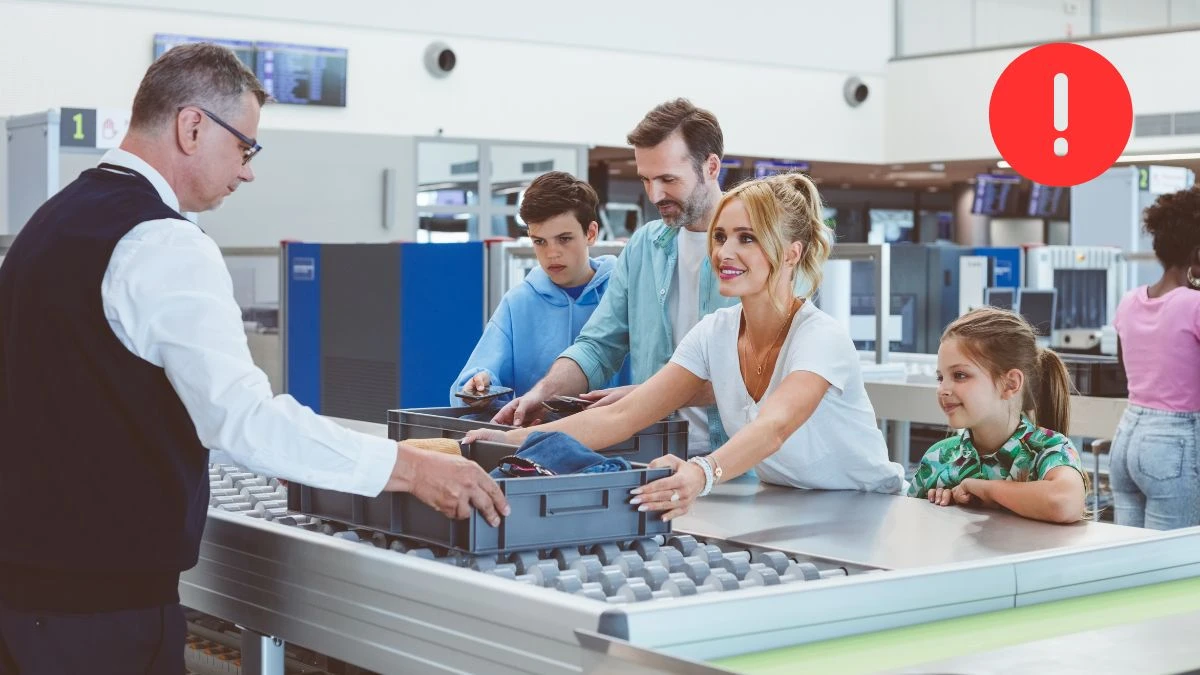 Zakazane przedmioty w bagażu podręcznym zdjecie kontrola bezpieczeństwa lotnisko