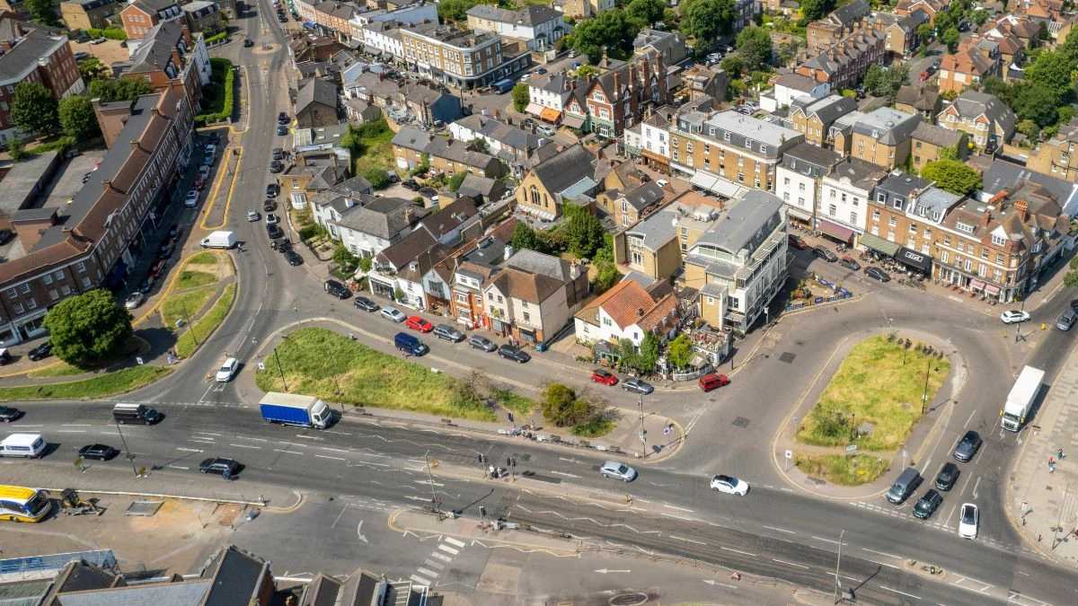 Pod Londynem powstaje nowe miasto Foto: widok brytyjskiej zabudowy z lotu ptaka