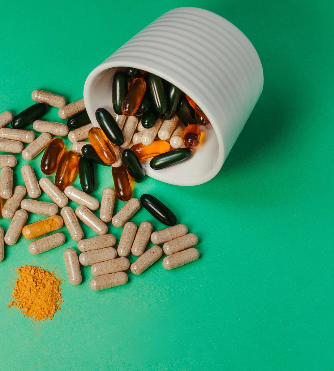 Moda na probiotyki Foto: Kapsułki suplementów diety