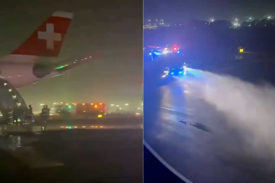 Dramat na pokładzie samolotu Swiss Air. Silnik stanął w ogniu