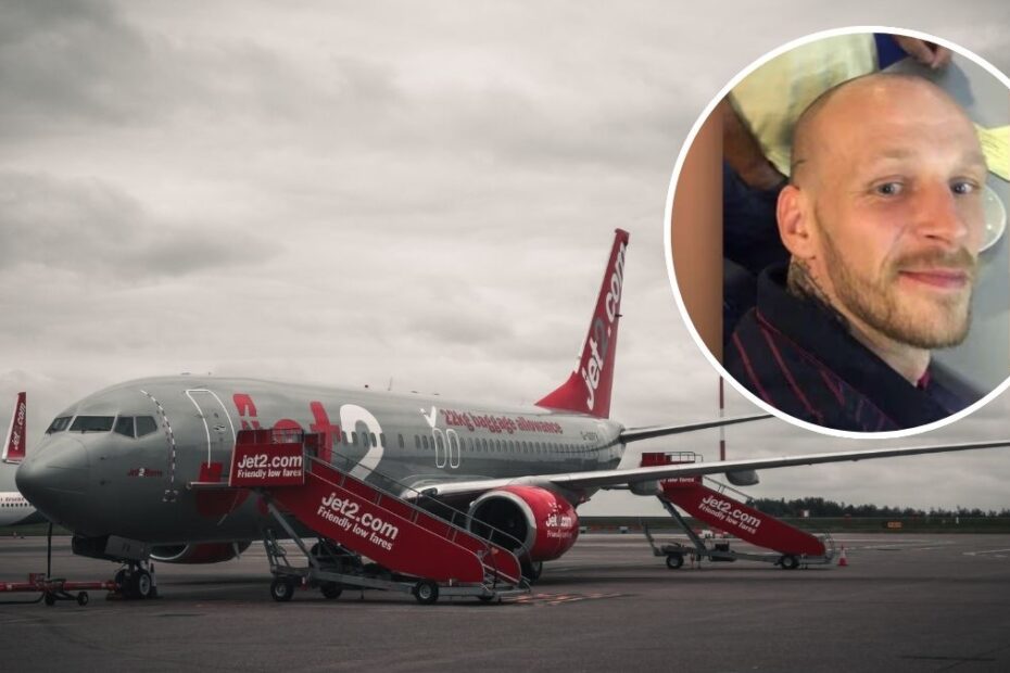 agresywny pasażer w samolocie Foto: samolot Jet2 i zdjęcie Callum Kerr