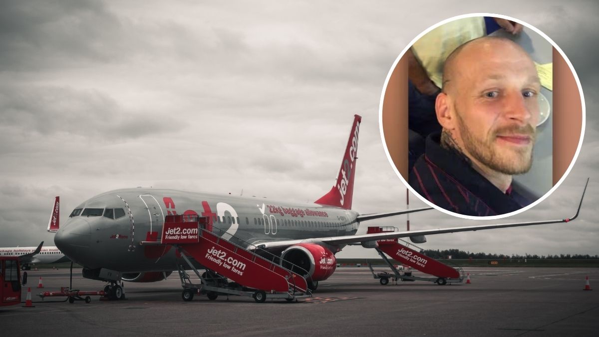 agresywny pasażer w samolocie Foto: samolot Jet2 i zdjęcie Callum Kerr