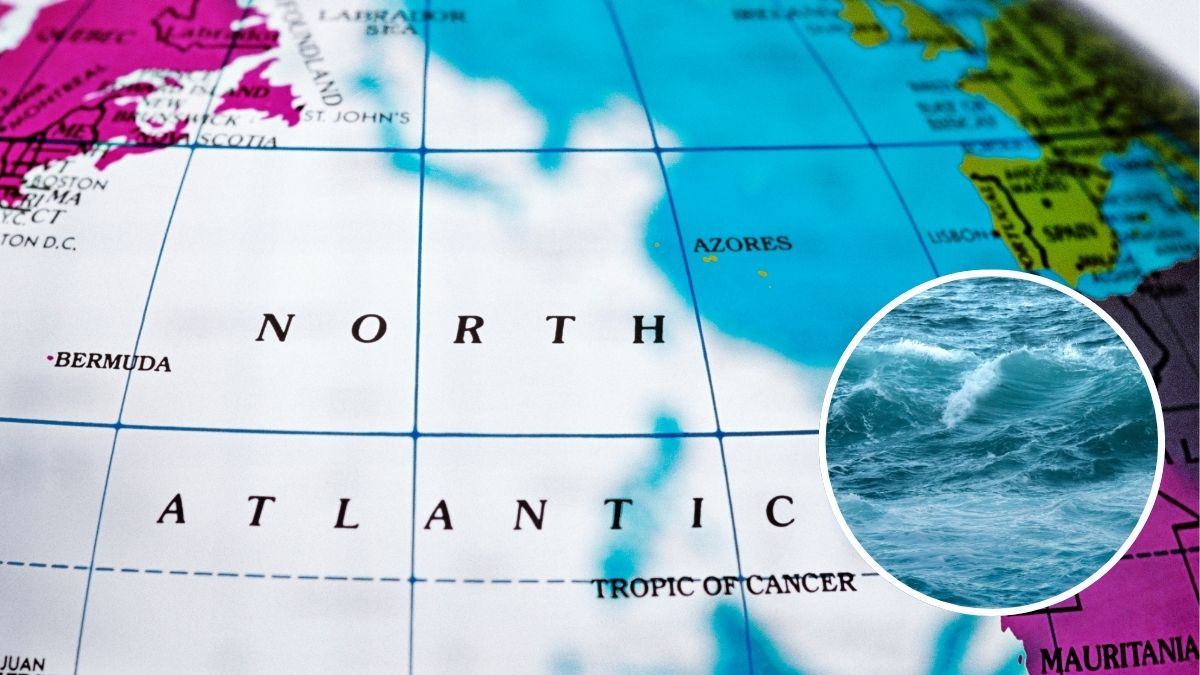 zmiany zachodzące w Oceanie Atlantyckim Foto: mapa oceanu atlantyckiego