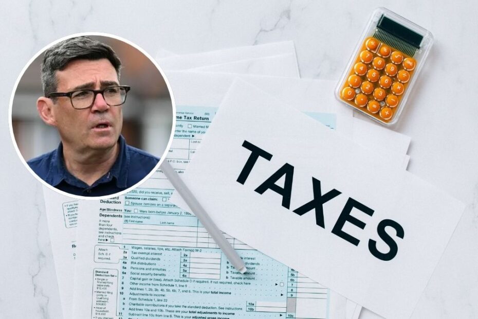 podatek od zysków kapitałowych w UK Foto: napis taxes, zeznanie podatkowe