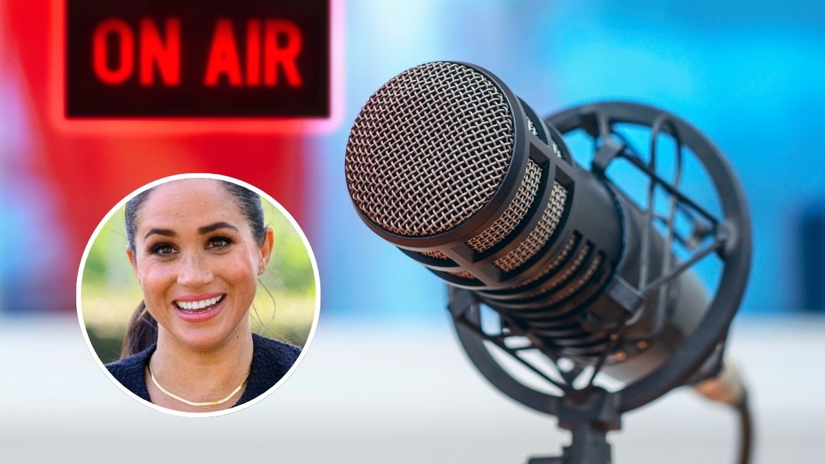 Meghan Markle dostała ofertę pracy w Wielkiej Brytanii Foto: mikrofon radiowy i zdjęcie Meghan