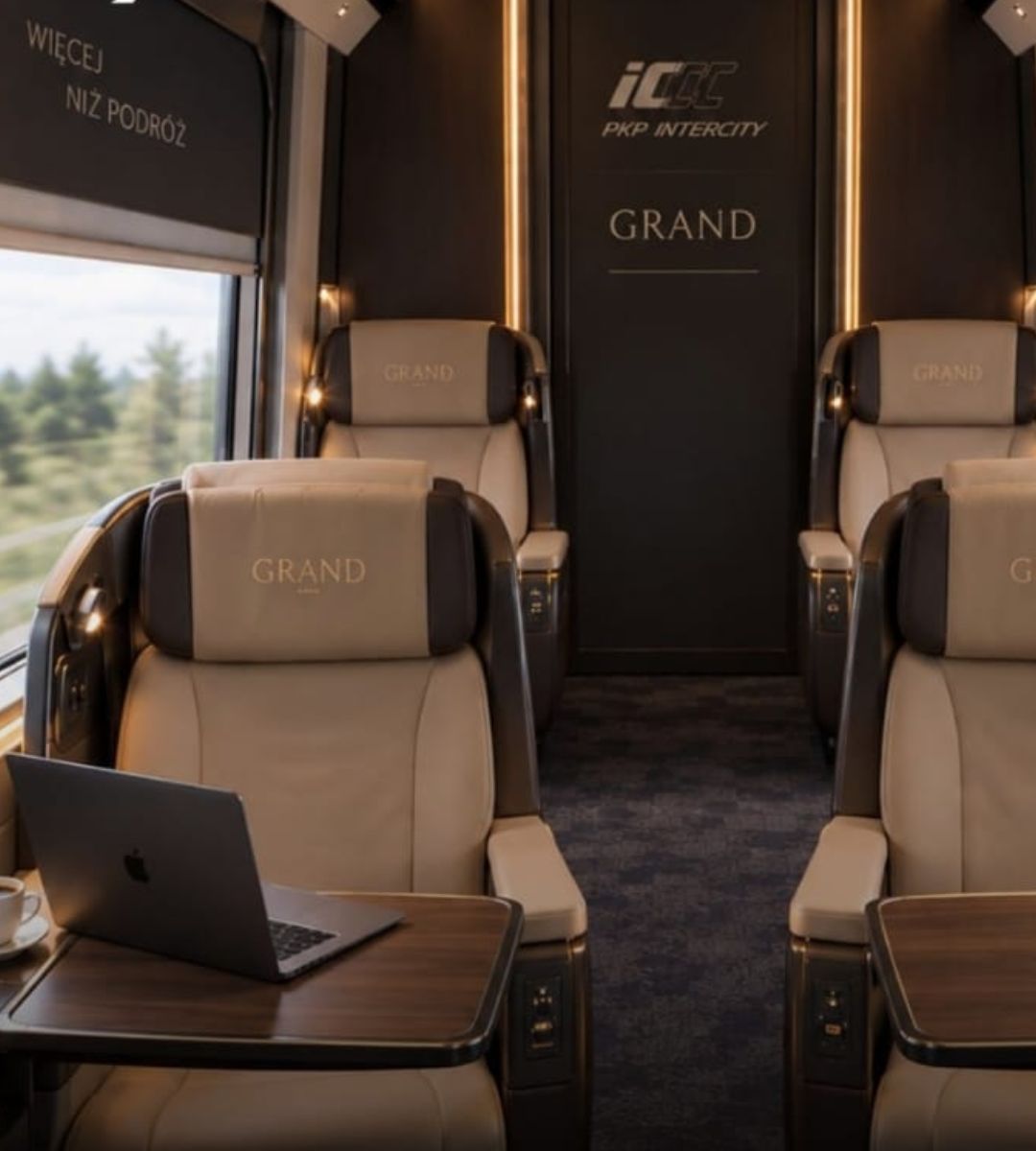 luksusowa klasa biznesowa w PKP Intercity Foto: klasa Grand