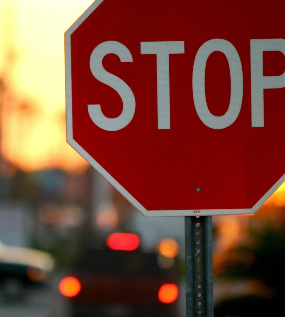 M60 będzie zamknięta przez dwa weekendy Foto: znak stop