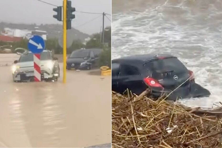 Potężne nawałnice w Grecji. Zalane domy i ulice, są ofiary śmiertelne