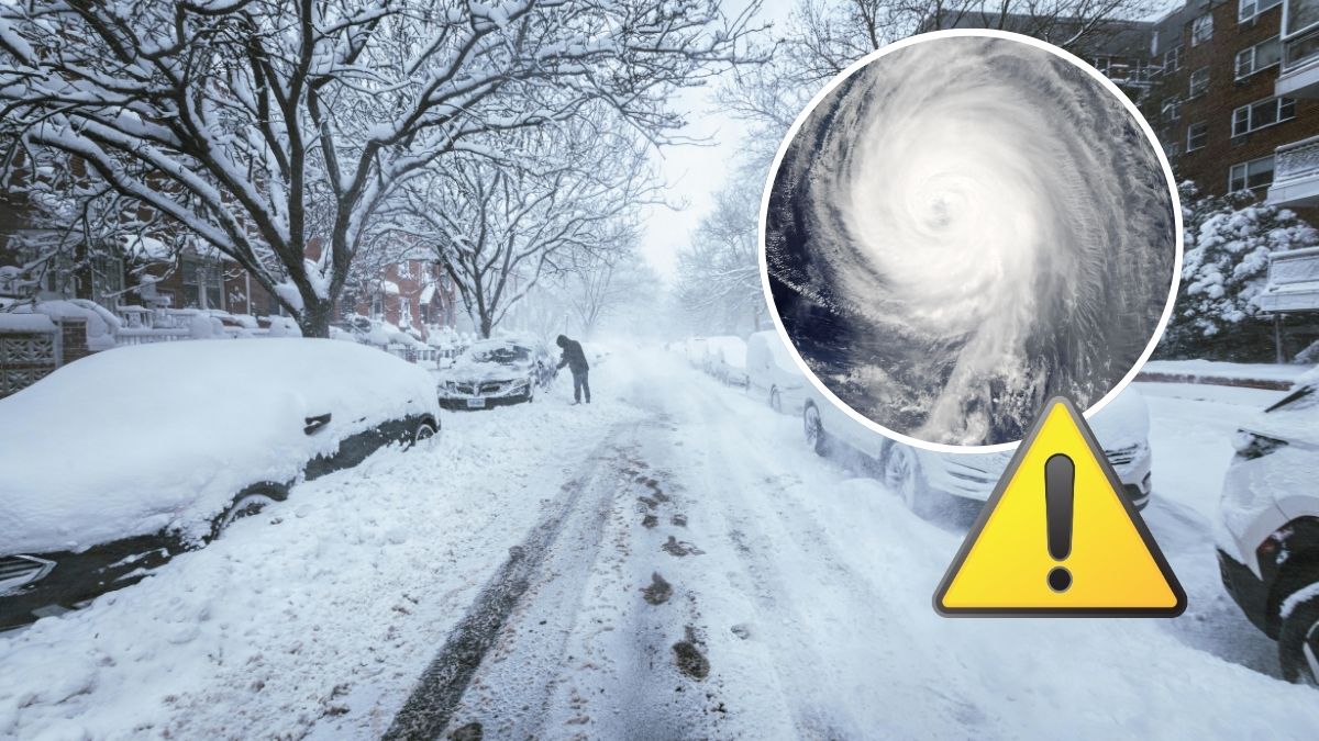 Met Office wydał nowy komunikat o wirze polarnym Foto: zaśnieżone ulice miasta