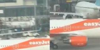 dwa samoloty easyjet zderzyły się