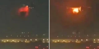 Samolot stanął w płomieniach po starcie. 300 osób na pokładzie