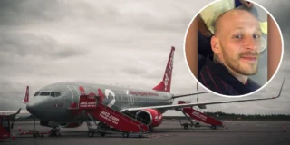 agresywny pasażer w samolocie Foto: samolot Jet2 i zdjęcie Callum Kerr